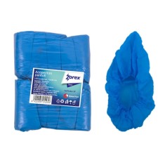 Set 100 Acoperitori Pantofi din Plastic Zorex Clasic, 15x38 cm, Culoare Albastra, Botosi de Unica Folosinta, Botosei din Plastic, Acoperitori din Plas foto