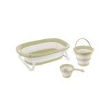Set 3 in 1 cu cadita pliabila - Verde eco