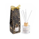 Parfum camera cu betisoare Craciun aroma Salvie Alba si Lotus &Oslash; 5 cm x 15 H, 40 ml