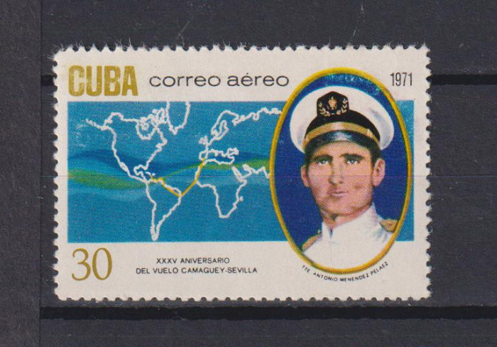 CUBA AVIATIE 1971 MI. 1662 MNH
