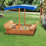 Lada nisip Kellenhusen&nbsp;120 x 120 x 120 cm brad [en.casa] HausGarden Leisure