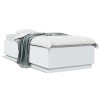 Gossi cadru de pat, alb, 90x200 cm, lemn prelucrat