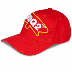 Șapcă de baseball DSQUARED2 ICON DSQ roșu DSQUARED2 ICON DSQ