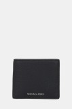 Michael Kors portofel de piele HUDSON culoarea negru, 39S4LHUF2L