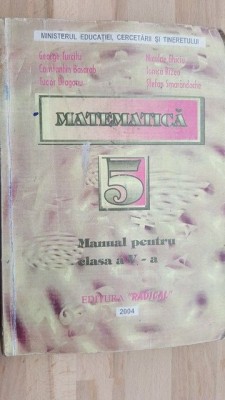 Matematica manual pentru clasa a V-a- George Turcitu, Constantin Basarab foto