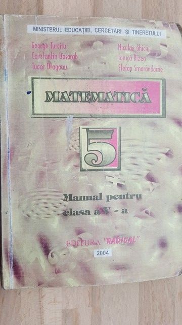 Matematica manual pentru clasa a V-a- George Turcitu, Constantin Basarab