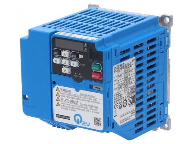 Invertor vectorial 0,37kW 0-590Hz 1,2A Q2V