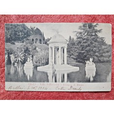 Carte postala, Pegli=Villa Pallavicini-Tempio di Diana, 1904