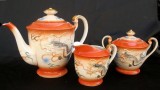 Set Dragon 3 piese cafea portelan China anii 70 ceainic latiera zaharnita, Seturi