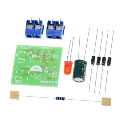 Modul punte redresoare 1N4007, convertor AC la DC pentru montaj DIY foto