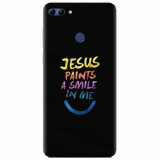 Husa silicon pentru Huawei Y9 2018, Jesus Paints A Smile In Me