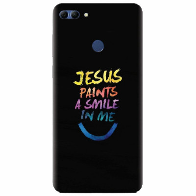 Husa silicon pentru Huawei Y9 2018, Jesus Paints A Smile In Me foto