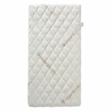 Saltea Pătuț Bebe P&#039;TIT LIT Organic Cotton 120x60 cm, 10 cm &Icirc;nălțime, Husă Bumbac Organic, Spuma Poliuretanica, Certificat Oeko-Tex