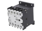 Contactor 4-poli 230VAC 9A pentru şină DIN