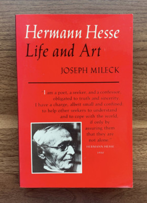 Hermann Hesse Life and Art / Joseph Mileck foto