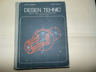 Desen tehnic-manual ptr.licee,scoli profesionale si scoli de maistri anul 1975 foto