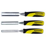 Set 3 dalti pentru lemn Topmaster 12, 18 si 24 mm din otel 65Mn