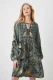 Medicine rochie culoarea verde, midi, oversize