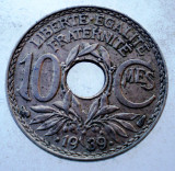7.875 FRANTA 10 CENTIMES 1939, Europa, Cupru-Nichel