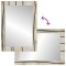 Set dulap baie 2 buc. Alb Lemn de mango solid - 12