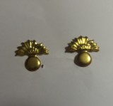 S 10 - semne de arma - metalice - infanterie - aurii