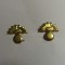 S 10 - semne de arma - metalice - infanterie - aurii