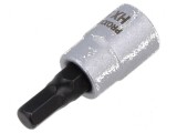 Cap imbus tubular HEX 5mm 1/4&quot; 33mm