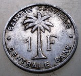 7.691 CONGO RUANDA URUNDI 1 FRANC 1958, Africa, Aluminiu