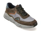 Cumpara ieftin Pantofi sport BITE THE BULLET gri, 9104, din material textil si piele naturala