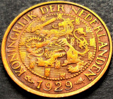 Cumpara ieftin Moneda istorica 1 CENT - OLANDA, anul 1929 *cod 406 A, Europa