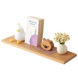 Rafală plutitoare din stejar masiv TREOAKWIS 30 cm &ndash; lemn natural, Oem