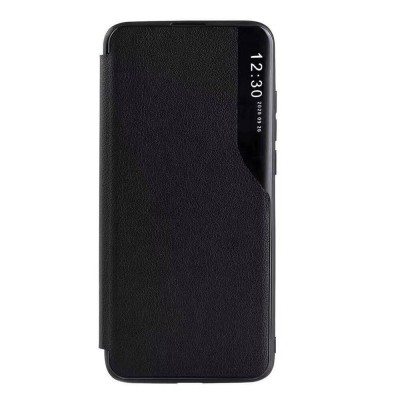 Husa flip din piele compatibila cu motorola moto g72, strong stand, e-fold, negru foto