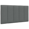 VidaXL Pernă pentru tăblie de pat, gri &icirc;nchis, 90 cm, material textil 4019143