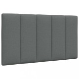 VidaXL Pernă pentru tăblie de pat, gri &icirc;nchis, 90 cm, material textil
