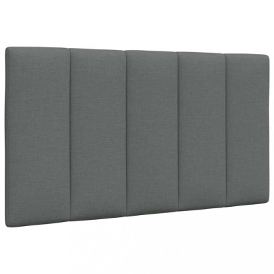 vidaXL Pernă pentru tăblie de pat, gri &amp;icirc;nchis, 90 cm, material textil 4019143 foto