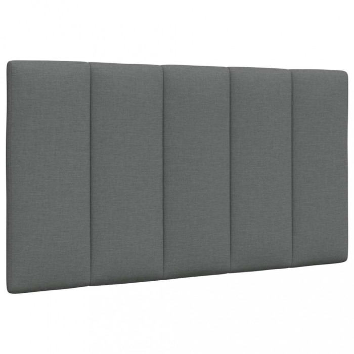 vidaXL Pernă pentru tăblie de pat, gri &icirc;nchis, 90 cm, material textil 4019143