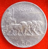 (M1579) MONEDA ITALIA - 50 CENTESIMI 1920, REGELE VITTORIO EMANUELE III