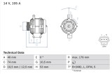 BOSCH 0 986 042 790 Generator / Alternator