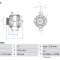 BOSCH 0 986 042 790 Generator / Alternator