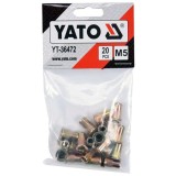 Yato YT-36472 - Piulite nituibile M5 20 bucati