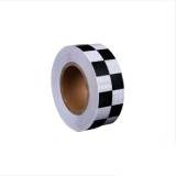 Banda Reflectorizanta Taxi Fagure 6cm x 25m Alb/Negru - Auto Omologata RAR, ALM