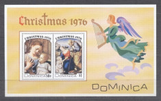 Dominica 1976 Christmas Religion perf. sheet MNH S.665 foto