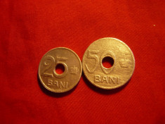 2 Monede 25 si 50 Bani 1921 , cal.medie-buna foto