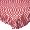 Fata de masa tip musama Pufo Classic , 120 x 140 cm, alb/rosu