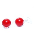 Bile Vaginale Duo Balls Rosii B-Series EasyLove - Antrenament Kegel, Bile Geisha Duble cu Snur de Recuperare, Plastic ABS Mecanic