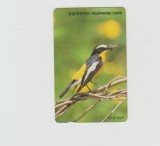 bnk card Cartele telefonice - Coreea de Sud - fauna - pasari - Flycatcher (Letter J) - Col:O9401102 (J)