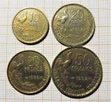 FRANTA 1951-1952 LOT 4 Monede - 10 FRANCS 1951 / 2X20 FRANCS &amp; 50 FRANCS 1952 (387)