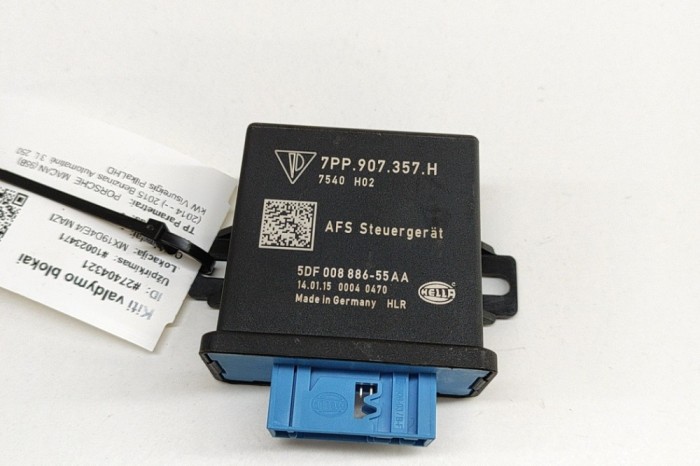 Modul de control far PORSCHE MACAN 95B 2015 OEM: 7PP907357H,7PP.907.357.H,5DF008886 27404321