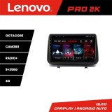 NavigatieRenault Clio 3 2005-2013 Lenovo Kit-Clio3 8 core QLED 2K 8+256 360 Android Waze USB Navigatie Internet Youtube Radio