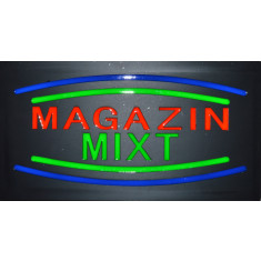 Reclama LED - MAGAZIN MIXT - de exterior / interior, 44 x 24cm